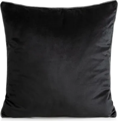 Zdjęcie produktu dla Duża poduszka dekoracyjna GAJANA czarna 60x60 cm Mybesthome Wariant: poszewka na poduszkę z wypełnieniem, 60x60 cm