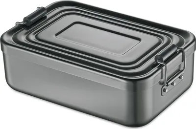 Produktbild von Küchenprofi 1001461318, Lunch container, Adult, Anthrazit, Aluminium, Einfarbig, Rechteckig