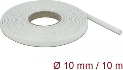 Productafbeelding van Delock beschermingsslang, glasvezelweefsel, 10 meter x 10 mm, wit