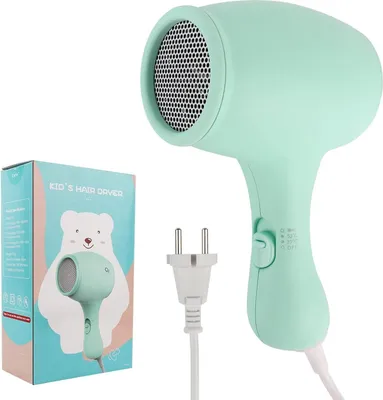 Produktbild von 550W Miniföhn für Mädchen, Föhn für Kinder, mit 3 Temperatur, Reiseföhn ,Süß Mini Haartrockner, Leicht und Lange Haltbar, Soft Touch-Gehäuse