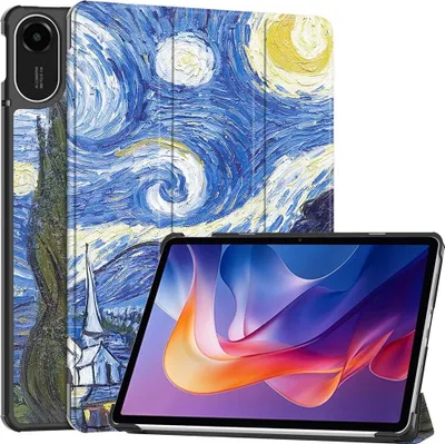 Produktbild von Xiaomi Redmi Pad 2 Hülle - Coverup Tri-Fold Ständer Klapphülle mit Schlaf/Wach-Funktion - Sternennacht