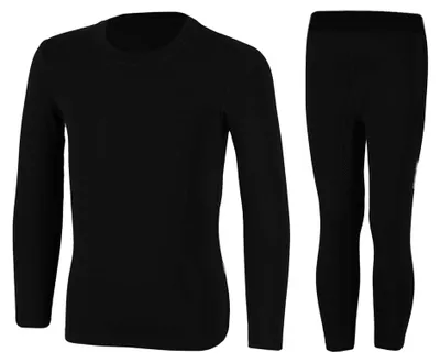 Produktbild von Black Snake Skiunterwäsche Kinder Set für Jungen und Mädchen - 104/110 - Schwarz