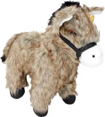 Produktbild von Esel Plüsch mit Kunststoffaugen - steht allein - ca. 26 cm