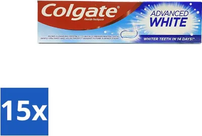 Produktbild von Colgate - Advanced White - Zahnpasta - 100ml - Vorteilspack - 15 Stücke
