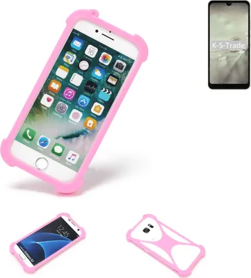 Produktbild von K-S-Trade Handy Hülle kompatibel mit Sharp Aquos Wish2 Schutz Hülle Bumper Silikon Schutz Hülle Cover Case Silikoncase Silikonbumper TPU Softcase