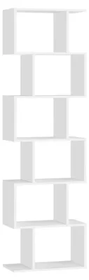 Produktbild von Bücherregal aus Spanplatte – weiß – 24 x 40 x 191 cm