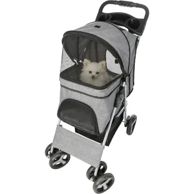 Produktbild von TRIXIE Pet Buggy skladací pre psy a mačky sivý