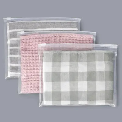 Productafbeelding van Waterdichte Kledingtassen - Set van 25 - 20.5cm doorzichtige afdichtzakken - Bikini Wetbag