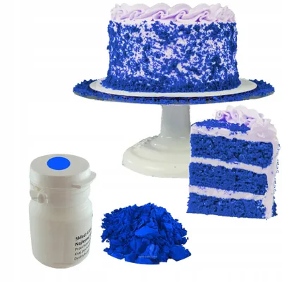 Produktbild von Lebensmittelfarbpulver Blaue Lebensmittelfarbe Für Kuchenmischungen Eiscreme