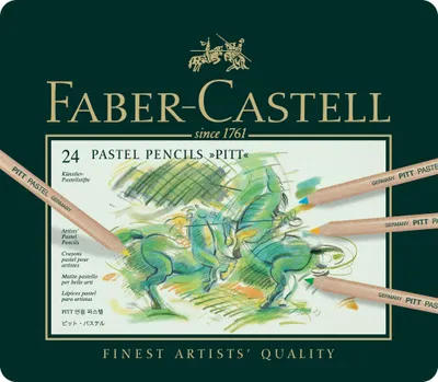 Produktbild von Faber Castell Künstler-Pastell Pitt 4,3mm 24er Metalletui