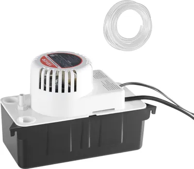 Produktbild von VEVOR Kondensatabsaugpumpe Kondensatpumpe 1/50 PS 1,89 L Tank, automatische AC-Kondensatpumpe mit Schwimmerschalter und 6 m Schlauch für Klimaanlage Luftentfeuchter, Eisbereiter-Wasserablauf Schwarz