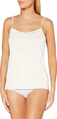 Produktbild von Calida Calida Damen Cate Top mit V-Ausschnitt Spaghetti-Top aus Baumwolle uni 2410-39-00033