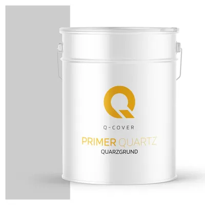 Produktbild von Quarzgrund für Silikonharz-Putz Hellgrau F262 15 kg – Haftgrund für innen & außen, quarzhaltige Grundierung Q-COVER