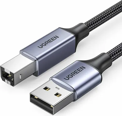 Obrázok produktu pre Ugreen kabel USB Typ B do drukarki (męski) - USB 2.0 (męski) 480 Mbps 5 m czarny (US369 90560)