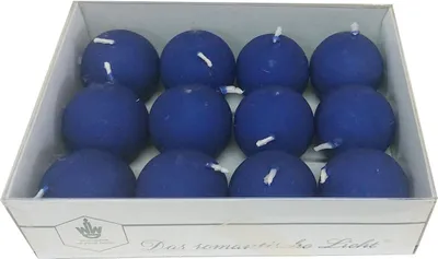 Produktbild von Kugelkerzen I dunkelblau I Ø 45 mm I 12 Stück - 1,35 € pro Stück
