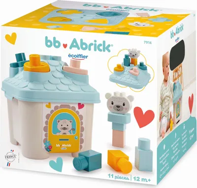 Produktbild von Ecoiffier Bausteine Abrick Steckspielhaus 7600007914