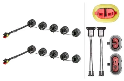 Produktbild von Tagfahrleuchten-Set Fahrzeugfront 24 V 6 W LED glasklar HELLA für u.a. IVECO