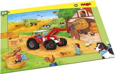 Produktbild von HABA - Rahmenpuzzle - Landmaschinen
