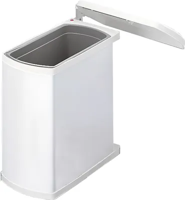 Image de Hailo Uno 3418. Collecteur de déchets, blanc. - Poubelle