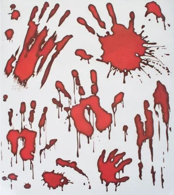 Produktbild von Blutige Hände Halloween Dekorations Artikel - Wandtattoos