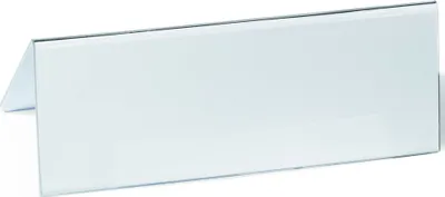 Produktbild von Tischnamensschild 52/104x100mm transparent VE=6x10 Stück