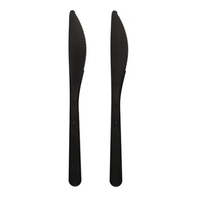 Produktbild von 150x -Messer Mehrweg 185mm aus -PP extra stabil schwarz