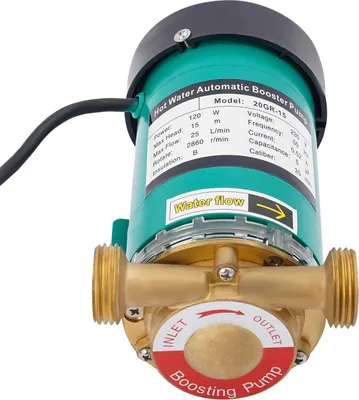 Produktbild von Automatische Druckerhöhungspumpe - Hauswasserpumpe - 120 W - Fördermenge 25 l/min - 230 V elektrisch - EU-Stecker - Für Gartenbewässerung und Duschdruck