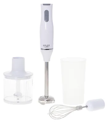 Zdjęcie produktu dla Adler | Ad 4620 | 800 W | Zestaw Blenderów Ręcznych | Blender Ręczny | Liczba Prędkości 2 | Rozdrabniacz | Biały