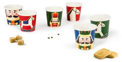 Immagine prodotto di Omgoods - Set di 6 tazze da caffè vintage a tema natalizio
