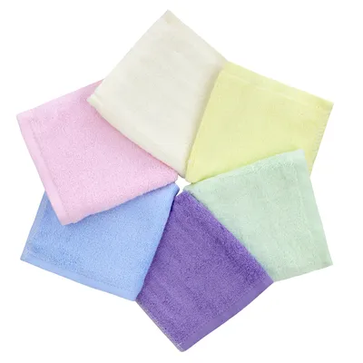 Produktbild von Ko&Pro Bambus Waschlappen 6er Set bunt 25x25cm umweltfreundlich Baumwolltücher
