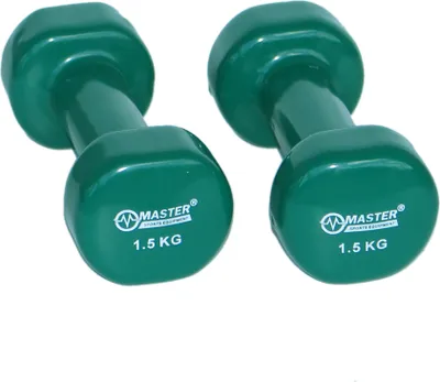Obrázok produktu pre Činky vinylové závažia 2 x 1,5 kg MASTER
