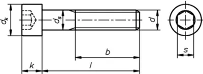 Produktbild von Dresselhaus WGR 3357, Schraube, Edelstahl, Socket cap, M5, Rundkopf, Innensechskantschlüssel (Sechskant)