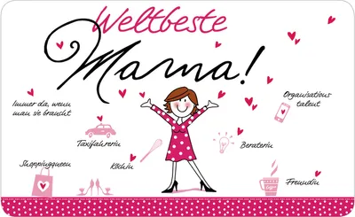 Immagine prodotto di PPD Tray Weltbeste Mama, Frühstücksbrettchen, Brettchen, Frühstück, Resopal, 14.3 x 23.3 cm, 661232