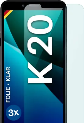 Produktbild von moex® 3x Schutzfolie kompatibel mit LG K20 - Displayschutzfolie dünn Folie, Klar