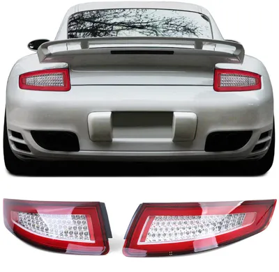 Productafbeelding van LED-achterlichtbalk / rood voor Porsche 911 997 Coupé Cabriolet, modeljaren 2004-2008