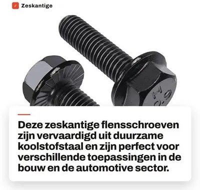 Productafbeelding van Sets van momentschroeven (10 stuks) - Vijhoekige schroeven