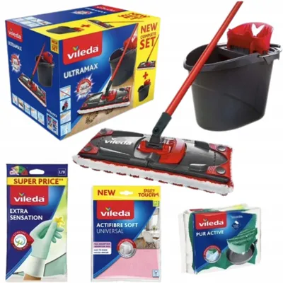 Produktbild von Vileda Ultramax Flachwischmopp Set Bodenreinigung Zubehör