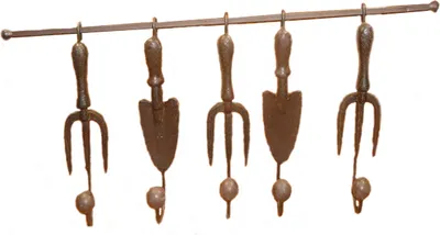 Produktbild von Hakenleiste Gusseisen Garten Landhaus Kleiderhaken Wanddekoration Deko 62 cm
