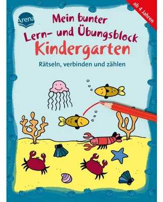 Obrázok produktu pre Mein bunter Lern- und Übungsblock Kindergarten. Rätseln, verbinden und zählen