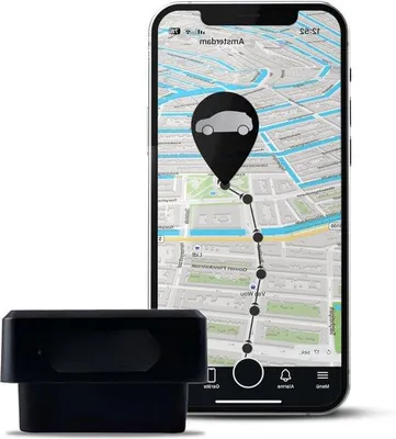 Obrázek produktu pro GPS sledovač do auta, černý, sledování v reálném čase