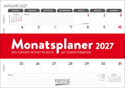 Produktbild von Monatsplaner 2027