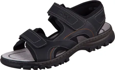 Produktbild von Rieker Tieffußbett Sandaletten in schwarz, Gr. 42