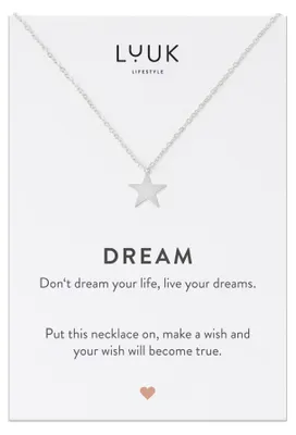 Image de Elzusha - Collier en acier inoxydable avec pendentif étoile et éléphant