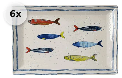 Produktbild von Servierplatte 23 x 34cm 6er Set Maro
