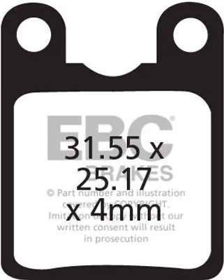 Zdjęcie produktu dla CFA333 - Klocki hamulcowe rowerowe (organiczne) EBC Brakes