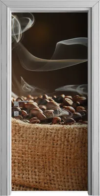 Produktbild von Tür Selbstklebende 90x210 cm Türfolie Türtapete Klebefolie - Geröstete Kaffee bohnen