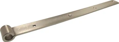 Produktbild von Langbänder mittig gerollt, ohne Kegel, 1000 x 45 x 5 mm, Edelstahl-Effekt