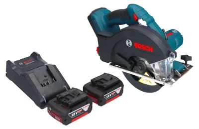 Productafbeelding van Bosch GKM 18V-50 Professionele accu metaalcirkelzaag 18 V 136 mm borstelloos + 2x accu 5.0 Ah + lader