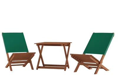Produktbild von Klappstuhl Strandstuhl Anglerstuhl Gartenstuhl Stuhl zum Zusammenstecken grüner Bezug V-10-352