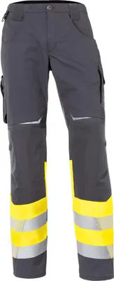 Produktbild von Kübler Reflectiq Hose Klasse 1 warngelb/anthrazit Gr. 114